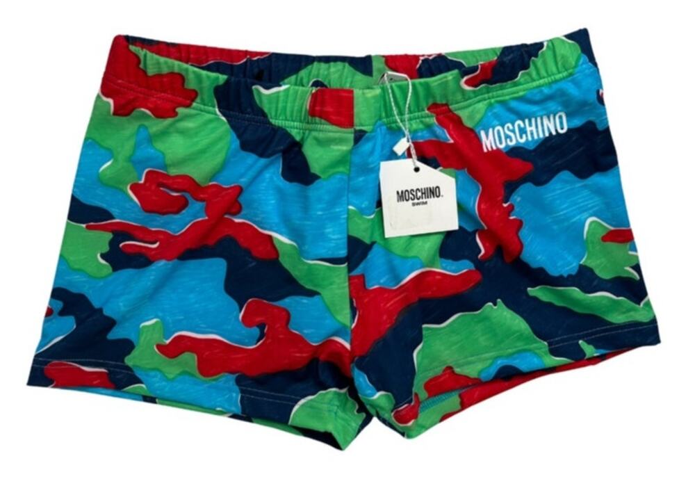 4-96 MOSCHINO Men's NWT Swim Brief Trunks Camoflauge S/US30/EU46